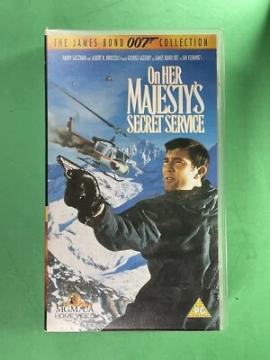 On Her Majesty's Secret Service VHS - UK PAL - George Lazenby - James Bond - Image 1 of 3