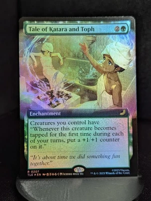 Tale of Katara and Toph Extended Art (Foil) - MTG Avatar TLE Near Mint - Image 1 of 2