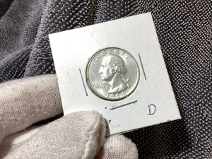 1964 D WASHINGTON QUARTER AU LETZTES JAHR FÜR 90% SILBER #2 - Bild 1 von 2
