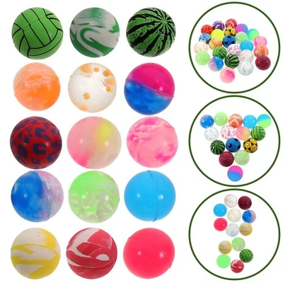  50pcs Kids Elastic Balls Stress Relief Balles sensorielles Mini boules - Image 1 of 4
