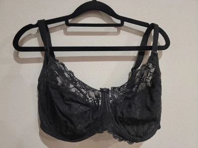 Sujetador Panache Envy EE. UU. Talla 34H Balconette Con Aros Elástico Encaje Soporte Lateral Negro Foto 1 de 4