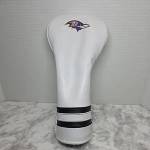 Team Golf Baltimore Ravens NFL bianco vintage singolo mazza da golf copricapo - Foto 1 di 20