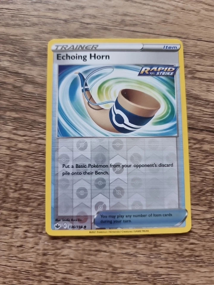 Echoing Horn - 136/198 Reverse Holo Uncommon - Chilling Reign - Pokemon TCG - Image 1 of 1