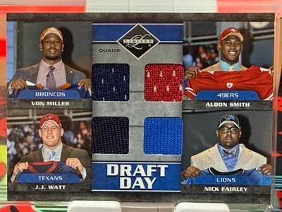 2011 Panini Limited Draft Day Quad Patch /100!! - Image 1 of 2