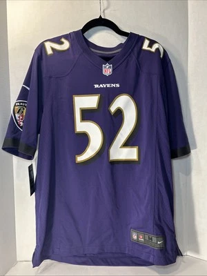 Camiseta deportiva Ray Lewis #52 Baltimore Ravens Nike NFL On Field talla mediana Foto 1 de 4