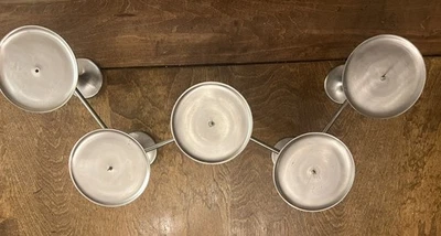 POTTERY GRANERO PELTRE 5- Pilares SOPORTE VELA BISAGRAS Centro de mesa mesa moderna Foto 1 de 4