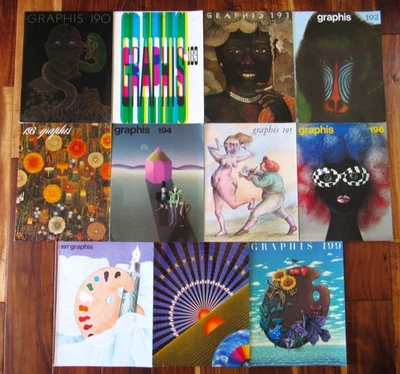 Lot 11 GRAPHIS MAGAZINE 1970s Advertising Graphic Design 1977-1979 - Bild 1 von 4