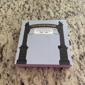 The Cat's Maullido 10 Aniversario Arco 1982-1992 Estante Madera Decoración De Colección - Imagen 1 de 4