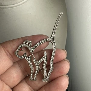 Mma Mad sterling silver cat brooch - Picture 1 of 7