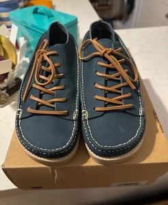 YOGI FINN UK 6 DENIM BLUE NUBUCK BNIB - Picture 1 of 6