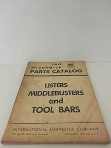 International McCormick TB-1 Listers Middlebusters and Tool Bars Parts Catalog - Bild 1 von 6