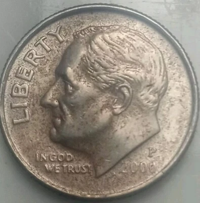 2006 P Dye Error On Obv.Roosevelt Dime,Full Torch,Free Shipping!!! - Image 1 of 4