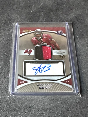 Arrelious Benn 2010 Topps Finest RC Patch Auto Autograph 161/300 - Image 1 of 2
