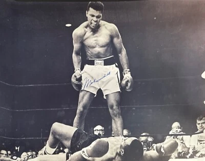 Muhammad Ali Iconic Signed 30x40 Boxing Poster  w/Liston PSA AQ04778 - Image 1 of 2