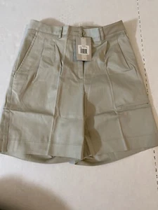 Nike Golf Women's White Cotton/spandex Blend Shorts Size 6 Style 261634 Beige - Picture 1 of 9