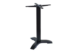 black premium cast iron table base dining restaurant cafe pub cross 3 leg - Picture 1 of 7