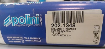 Polini 202.1348 ingranaggio rapp.secondario all. Zip-Quartz Z=15-39 medio d.18 - Immagine 1 di 2