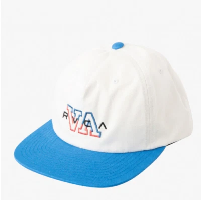Бейсболка бейсболка RVCA белая и синяя Hampton бейсболка OSFM - Изображение 1 из 3