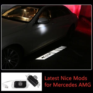2pcs LED Side Mirror Puddle Lights Fit for A-Class W177 A35 A45 AMG - Picture 1 of 7