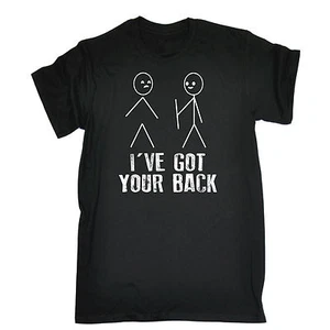 IVE GOT YOUR BACK T-SHIRT tee stickmen nerd geek funny birthday gift present - Picture 1 of 9