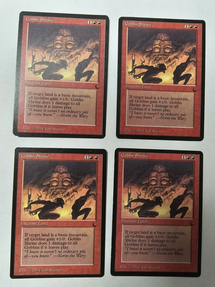 MTG Magic: The Gathering The Dark 4X Goblin Shrine MP Playset - Image 1 of 1