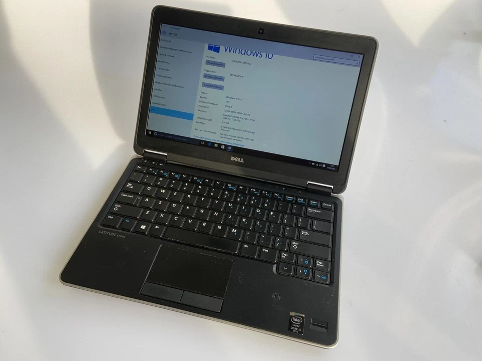 Dell LATITUDE E7240 Core i5 4310M 8GB RAM 256GB SSD Windows 10 WebCam - Bild 1 von 4