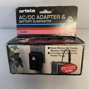 Adaptador Arista AC DC Eliminador de Batería Fuente de Alimentación 4 Enchufes De Colección #52-6505 - Imagen 1 de 7