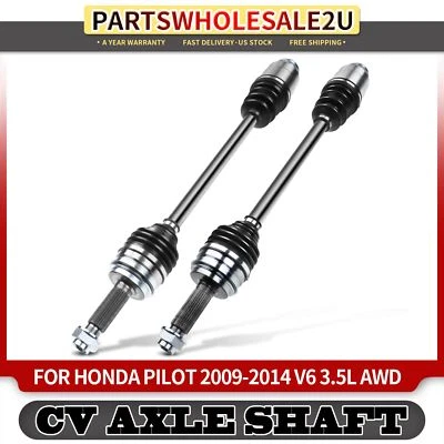 2x Conjunto de eje trasero izquierdo y derecho CV para Honda Pilot 2009-2014 V6 3,5 L SUV AWD Foto 1 de 4
