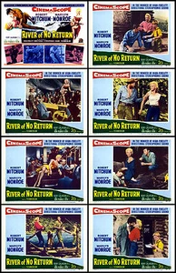MARILYN MONROE MITCHUM En RIVER OF NO RETURN Juego De 8 Impresiones Indiv 11x14 LC '54 - Imagen 1 de 1