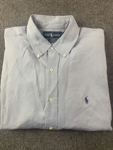 Ralph Lauren Blake Mens Silk/Linen Blend Short Sleeve Button Down Shirt Size L  - Picture 1 of 8