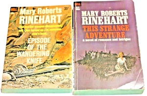 LOT 2 VTG Mystery Mary Roberts Rinehart Wandering Knife & This Strange Adventure - Imagen 1 de 3