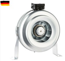 Axial Rohrventilator 100 125 150 160 200 250 315 Zuluft Abluft Rohrlüfter Lüfter