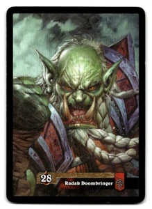 World of Warcraft 2006 Radak Doombringer Azeroth Oversize 13/16 Trading Card - Picture 1 of 2