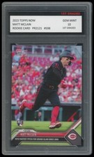 MATT MCLAIN 2023 TOPPS NOW 1ST GRADED 10 ROOKIE CARD RC #598 CINICINNATI REDS