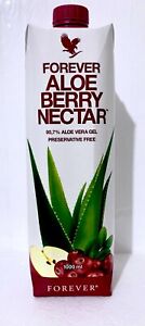 NEW! Forever Aloe Berry Nectar 1L-90.7% Aloe-No Preservative & Chemical-1Pc