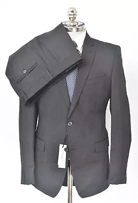 NWT VERSACE COLLECTION Charcoal Striped Wool Suit 40 R (EU 50) Drop 6 Fits 38 - Image 1 of 4