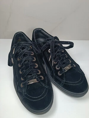 Jimmy Choo Hombres Cash Velvet Zapatillas Negro Talla 40 - Imagen 1 de 4