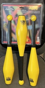 Duncan Yellow Juggling Clubs Set of 3 ~19.25"~ Youth /Adult, NEW IN PACKAGE - Picture 1 of 2