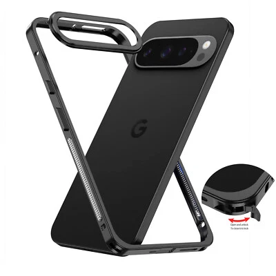 Metal Bumper Case for Google Pixel 10 9 Pro XL 9 Slim Aluminum Frame with Lock - Image 1 of 4