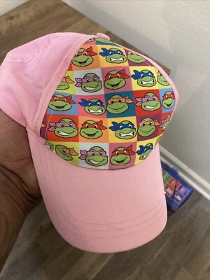 Boné de bola rosa Teenage Mutant Ninja tartaruga alça ajustável - Imagem 1 de 4