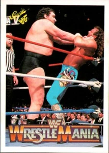 1990 Classic WWE WWF #78 Andre The Giant Jake The Snake Roberts WrestleMania 5 - Picture 1 of 2