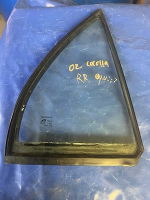 1998-2002 Toyota Corolla RH passageiros porta traseira janela de ventilação vidro fabricante de equipamento original 99 00 01 - Imagem 1 de 2