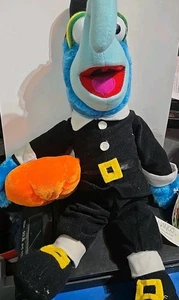 Nanco Muppets Gonzo Pilgrim Plush Thanksgiving  Pumpkin Stuffed Animal Toy w Tag - Picture 1 of 5