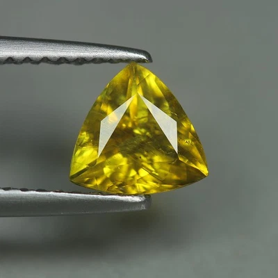 0.91 Cts_Ravishing Best Color_100 % Natural Unheated Yellowish Green Tourmaline - Image 1 of 3