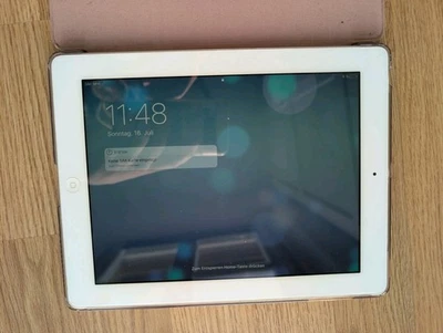 Apple iPad 4. Gen. 32GB, WLAN, 24,64 cm,(9,7 Zoll) - Weiß Inkl. Schutzhülle Rosa - Bild 1 von 4