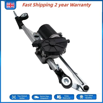 Front Windscreen Wiper Motor with Linkage RHD For Vauxhall Corsa D&E 2006–2019 - Image 1 of 4