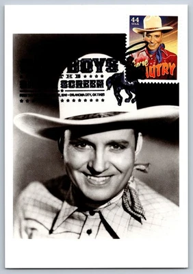 Maxi tarjeta #4449 Cowboys of the Silver Screen Gene Autry FDC Foto 1 de 2