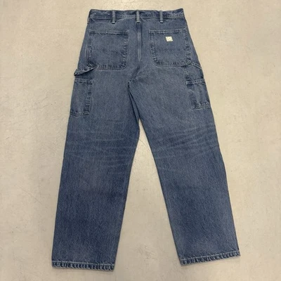 DE COLECCIÓN AMERICAN EAGLE DOBLE RODILLA CARPINTERO VAQUEROS AZULES 28x30 Foto 1 de 4