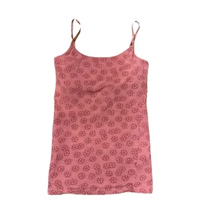 Y2K VTG Aeropostale Pink Tank Top Multi Color Floral Design Size Small - Picture 1 of 5