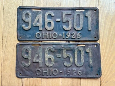 Пара номерных знаков 1926 Огайо - Изображение 1 из 4